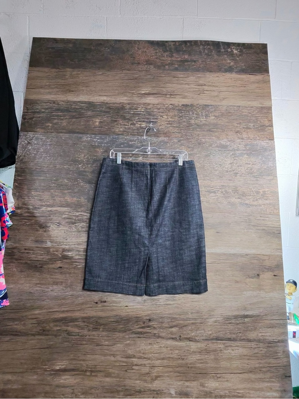 Anne Klein Jean Denim-Style Pencil Skirt - Picture 8 of 9